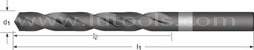 Titanio recubierto de HSS Straight Shank Twist Bits