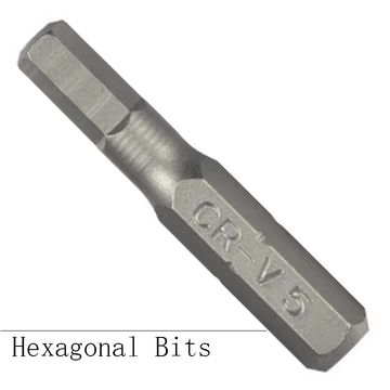 Destornillador de extremo único de 25 mm Brocas hexagonales