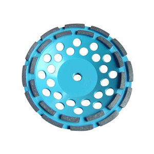 Muela de copa de diamante de doble hilera segmentada