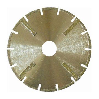 Hoja de diamante segmentada electrochapada con segmento de protección para cortar mampostería