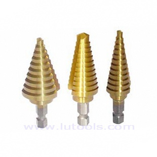 Brocas escalonadas HSS con mango hexagonal