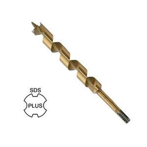 Broca de taladro de barrena de madera de flauta única con revestimiento de titanio SDS Plus para perforación de madera